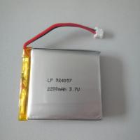 蓝牙、LED灯、小型美容仪器 聚合物锂电池（SN-PL924057 2200mah 3.7V)